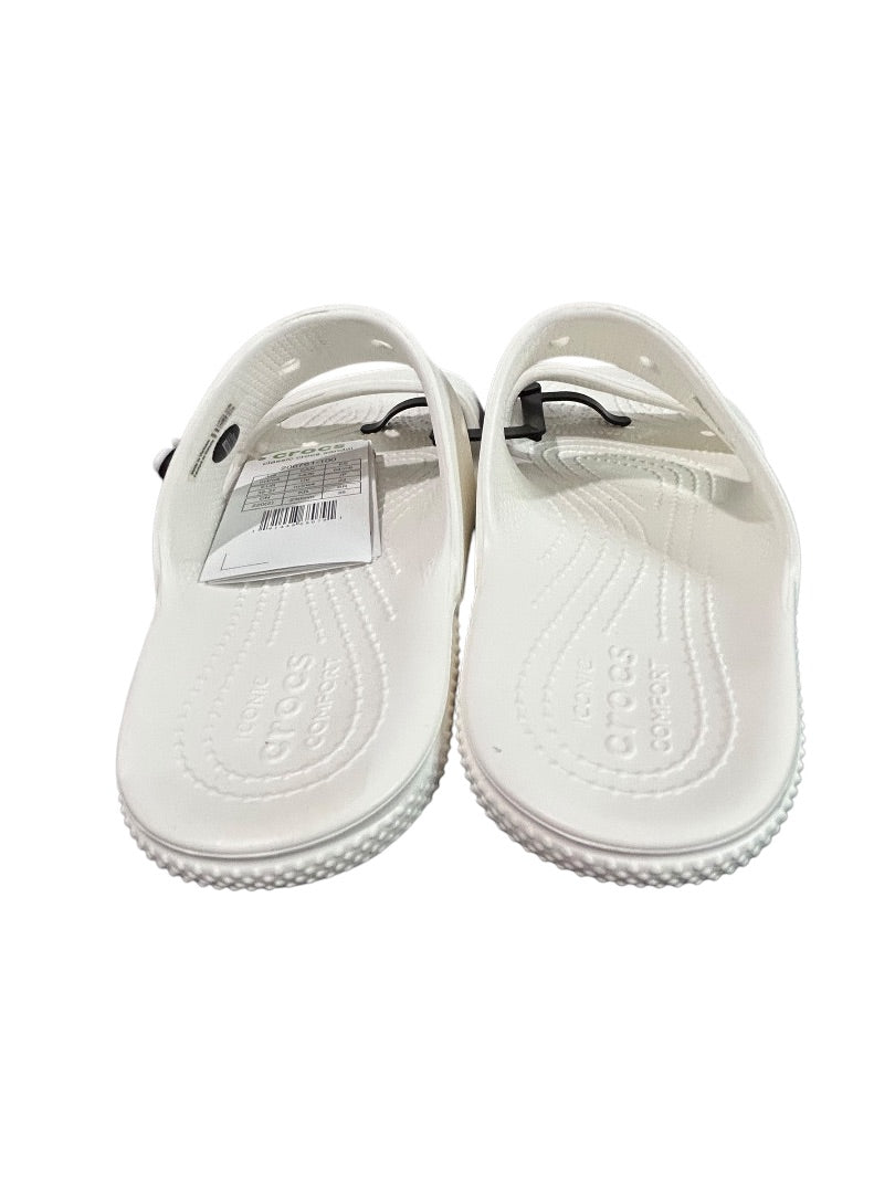 Size 6 Crocs Womens New White Classic Crocs Sandal Slides