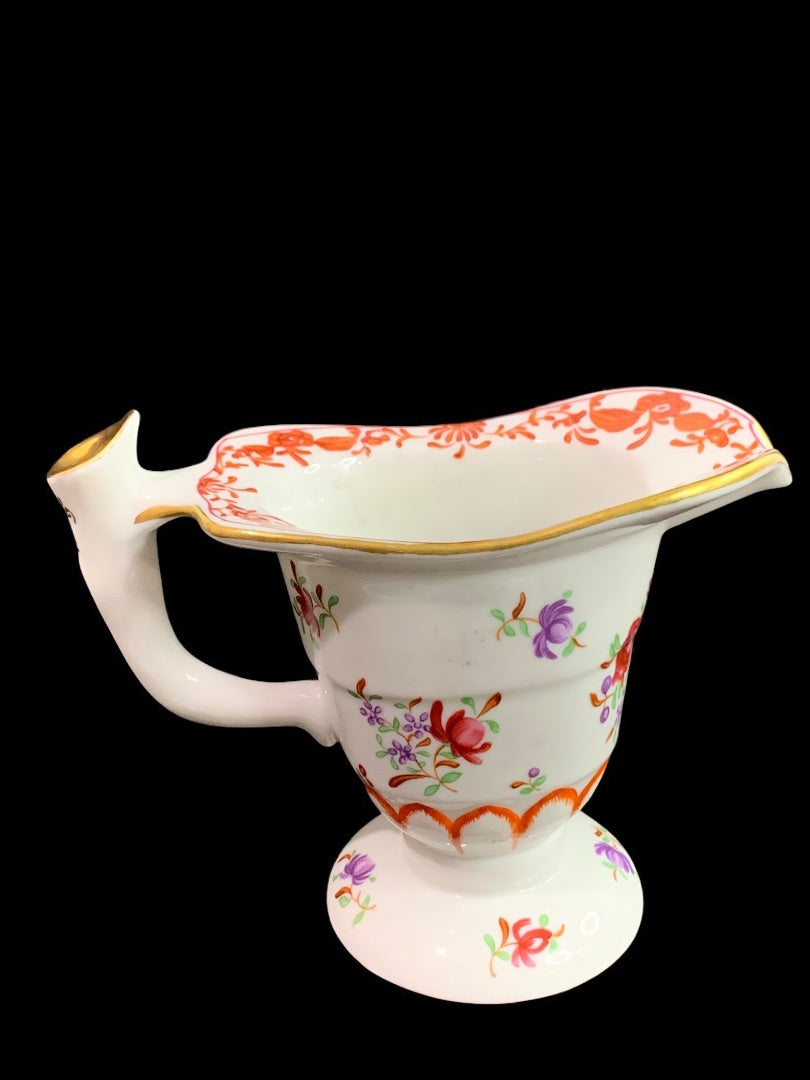 1980s Frankin Mint Fine Porcelain Creamer Collection Floral Rectangular 4 Inch