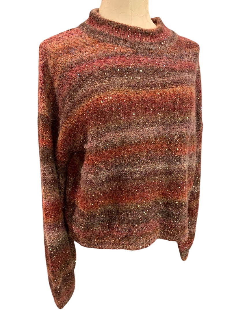 Large Banana Republic Womens Wool Alpaca Blend Sequin Sweater