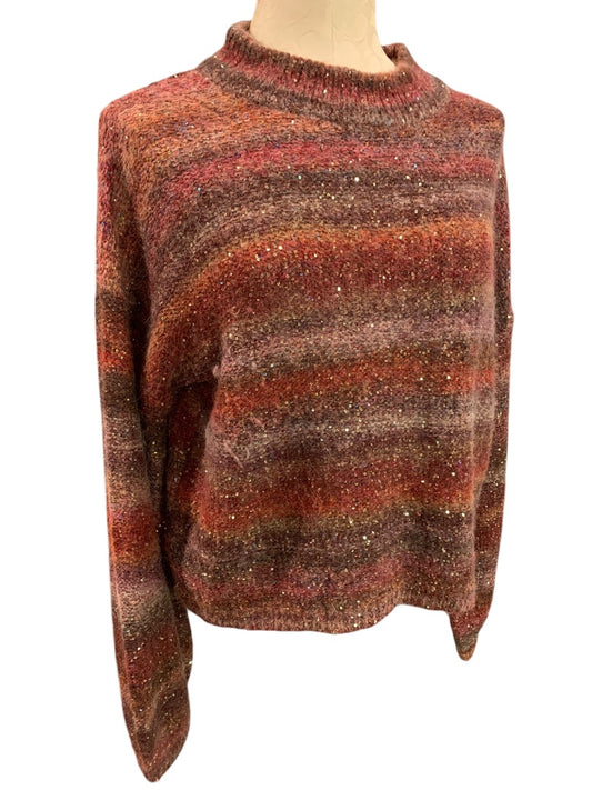 Large Banana Republic Womens Wool Alpaca Blend Sequin Sweater