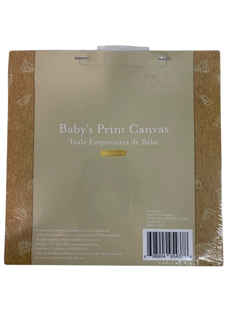 Kate & Milo New My Little Pumpkin Canvas DIY Baby Footprint Keepsake Art