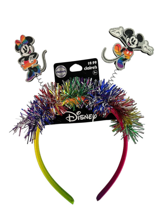 Disney Mickey and Minnie Mouse Bopper Rainbow Headband Pride New