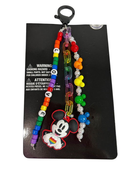 Claires New Disney Clip Beaded Mickey Mouse Pride Collection 6 Inch