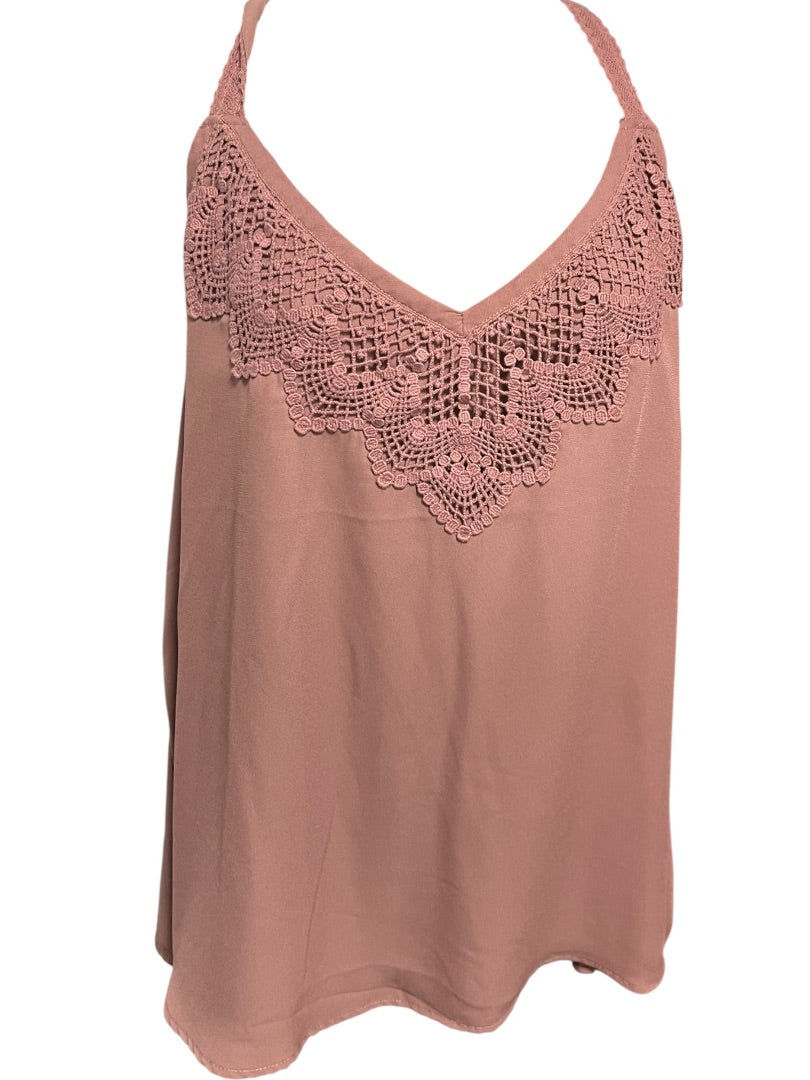 2X Torrid Adjustable Lace Cami Mauve Brown Womens Camisole Shirt