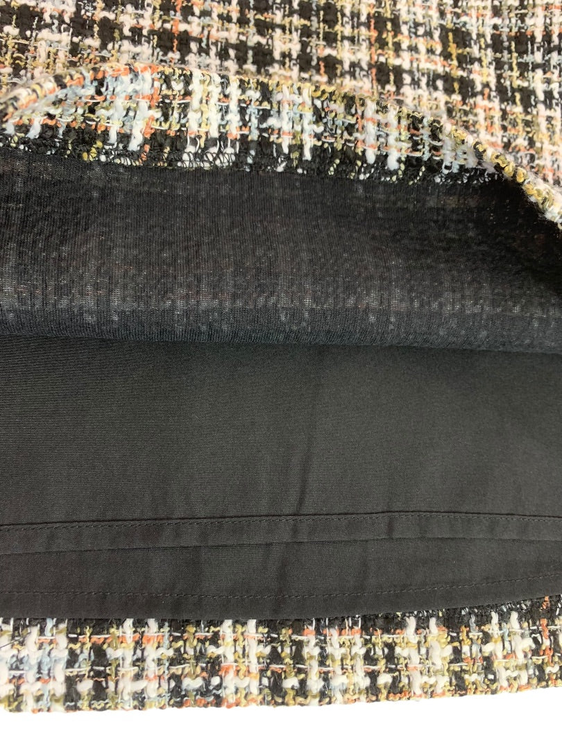 Size 2P Loft Petites Womens New Plaid Tweed Skirt Lined