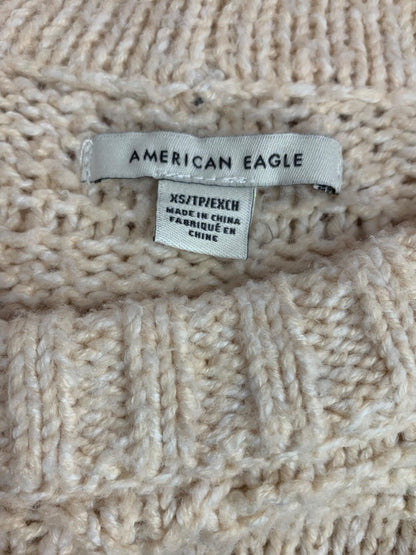 XS American Eagle Womens Ivory Diamond Woven Sweater