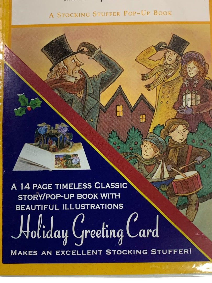 A Christmas Carol New Pop-Up Book Illustrated 14 Pages Card Stocking Stuffer