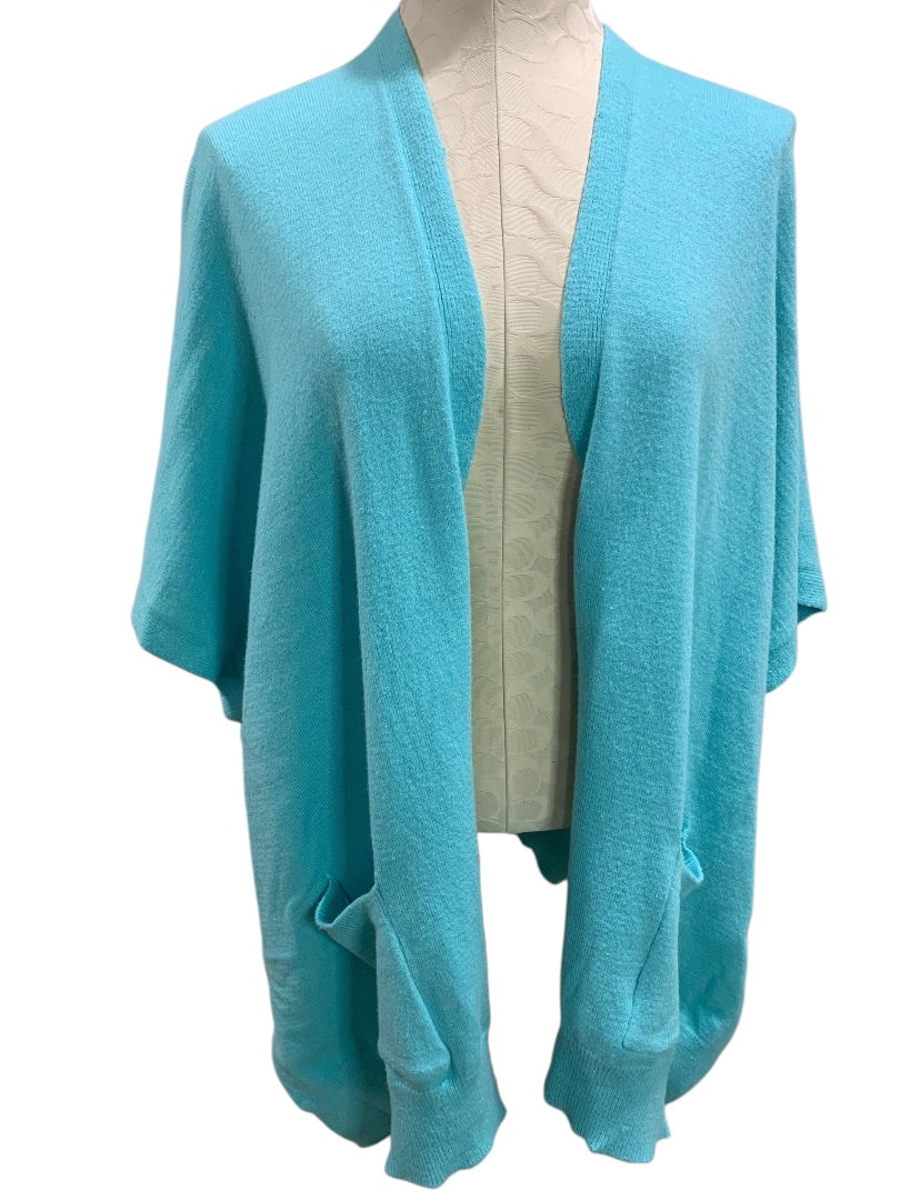 One Size Coco + Carmen Womens Open Cardigan Sweater Front Pockets Soft