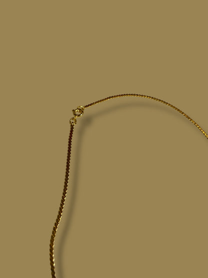 Goldtone Chain Necklace 18 Inch Spring Clasp Shiny