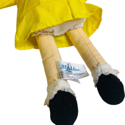2003 Madeline Cloth Rag Doll by RC2 Yellow Dress 11"