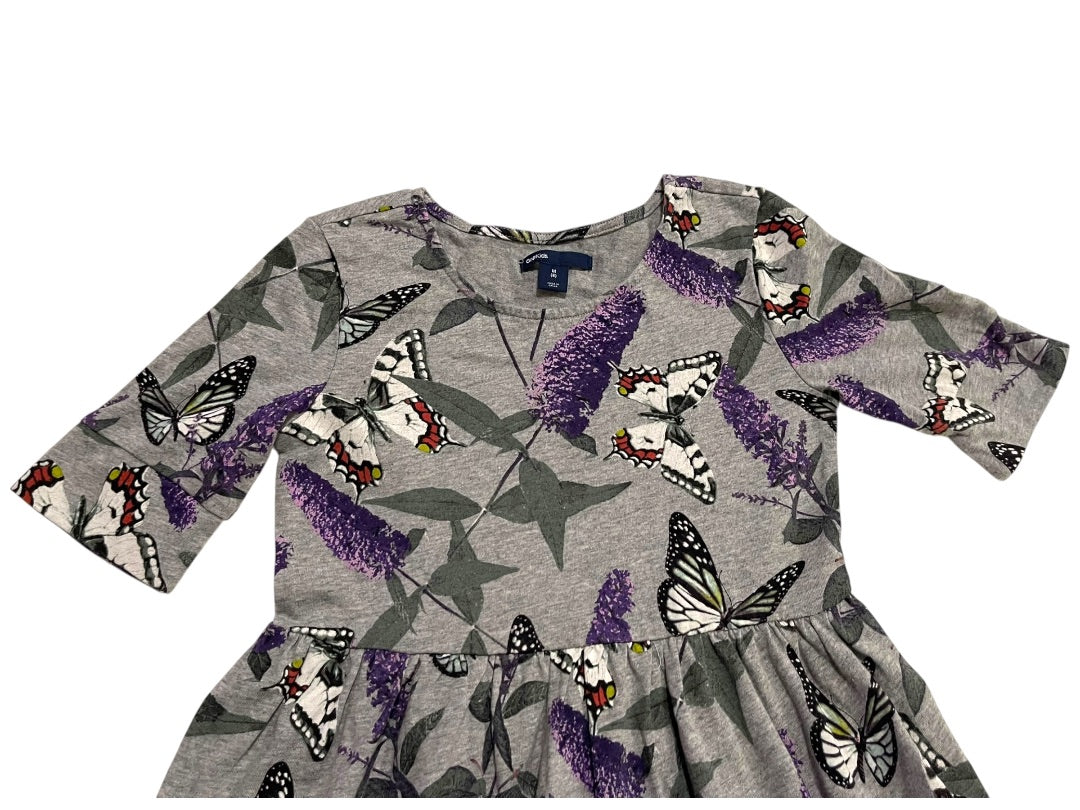 Medium (8) Gap Kids Short Sleeve Butterfly Cotton Dress Jersey Knit