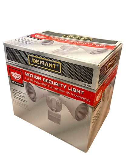 Defiant Motion Sensing Security Light Outdoor Sensors 180  463 837 White