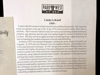 Linda LeKniff Debbie Seriolithograph & COA Numbered Park West Gallery 8.75" x 7"