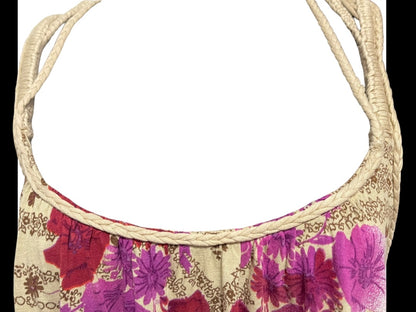 Small Free People Sleeveless Floral Tank with Braided Straps