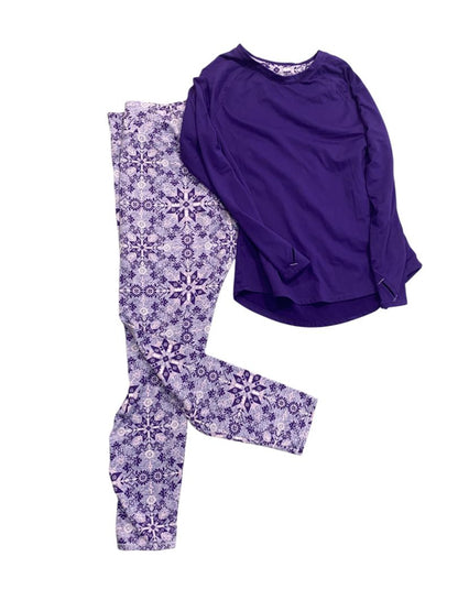 Large 2-Piece ClimateRight by Cuddl Duds Womens Base Layer Top and Legging Set