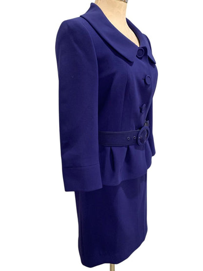 Size 6 Tahari Womens Purple Skirt Suit Jacket Arthur S Levine