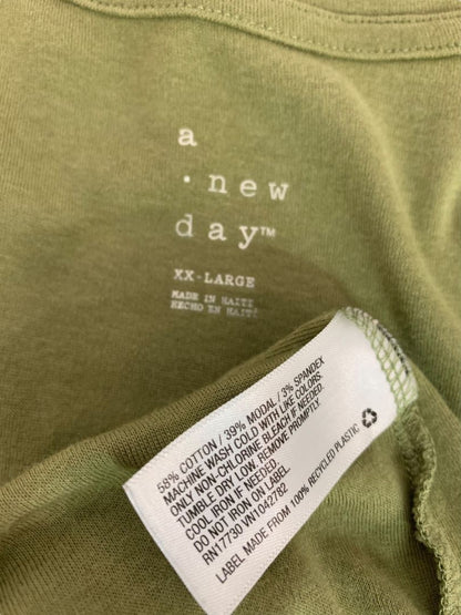 Size XXL a new day Womens Olive Green Tank Top Shirt Soft
