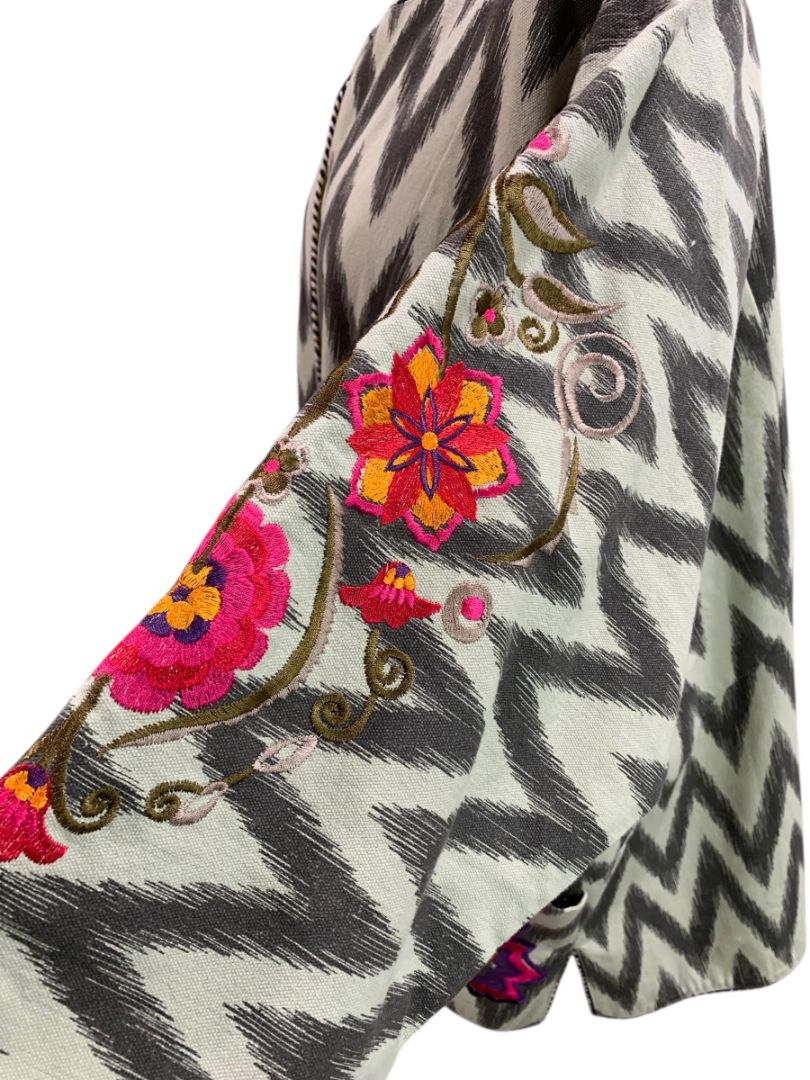 Size 2X Rara Avis by Iris Apfel Embroidered Jacket Womens Pockets