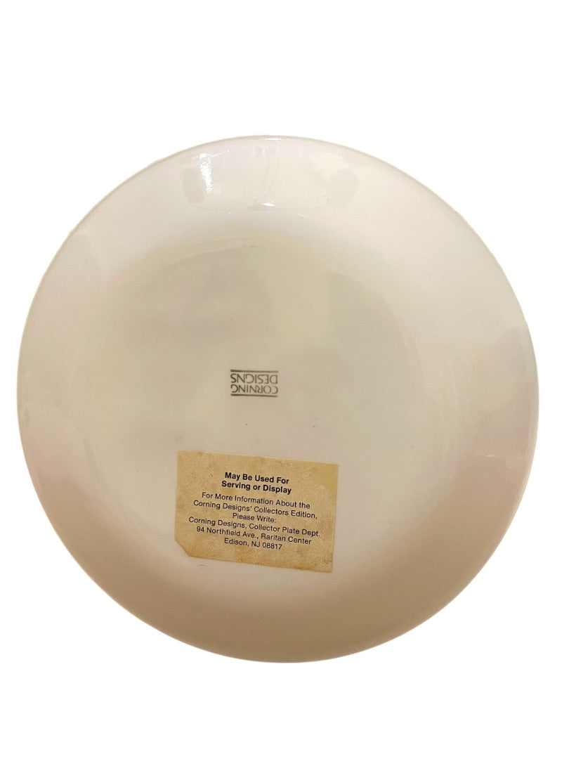 10" Corning Designs Santa with Pipe Plate Green Trim