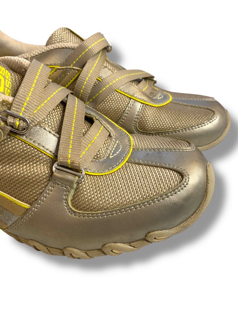 Size 9 Skechers Bikers Rock-Steady Athletic Shoes Womens Metallic