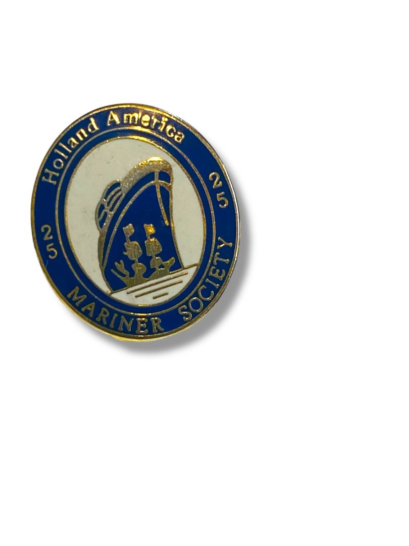Collectible Holland American Lapel Pin 25 Mariner Society .75"