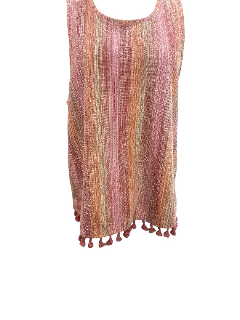 Size XL W5 Womens Sleeveless Anthropolgie Pullover Shirt Tassel