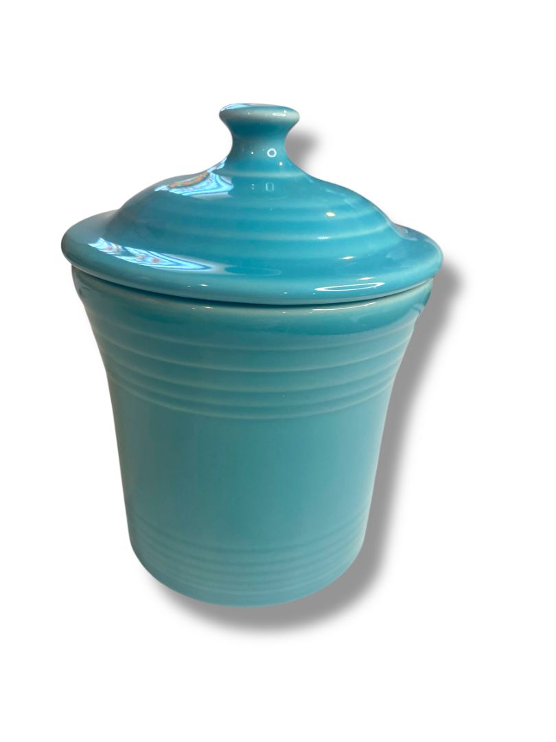 Fiesta  Small Utility Jam Jar Homer Laughlin 5.5" Turquoise