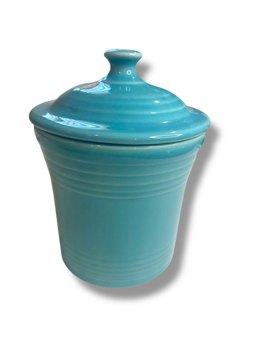 Fiesta  Small Utility Jam Jar Homer Laughlin 5.5" Turquoise