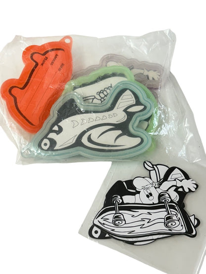 Customizable Set of 4 Kids Tags Luggage Plane Skateboard Soccer Plastic