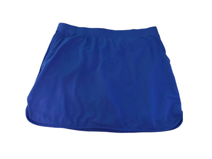 XL D & Co Womens Blue Pull On Skort Pockets Skirt Shorts