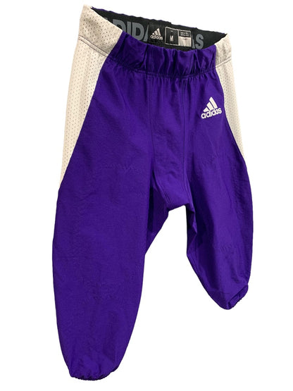 Medium Adidas Mens Purple White Football Pants GG7413 Woven