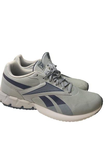 Size 13 Reebok Mens Ztaur Run Pure Gray Vector Navy Sneakers GY7718