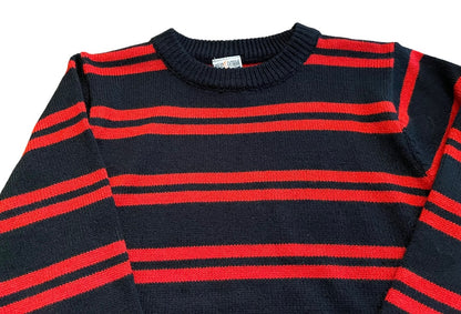 Size 12/14 Urban Extereme Titanium Edition Boys Black Red Striped Pullover Sweater