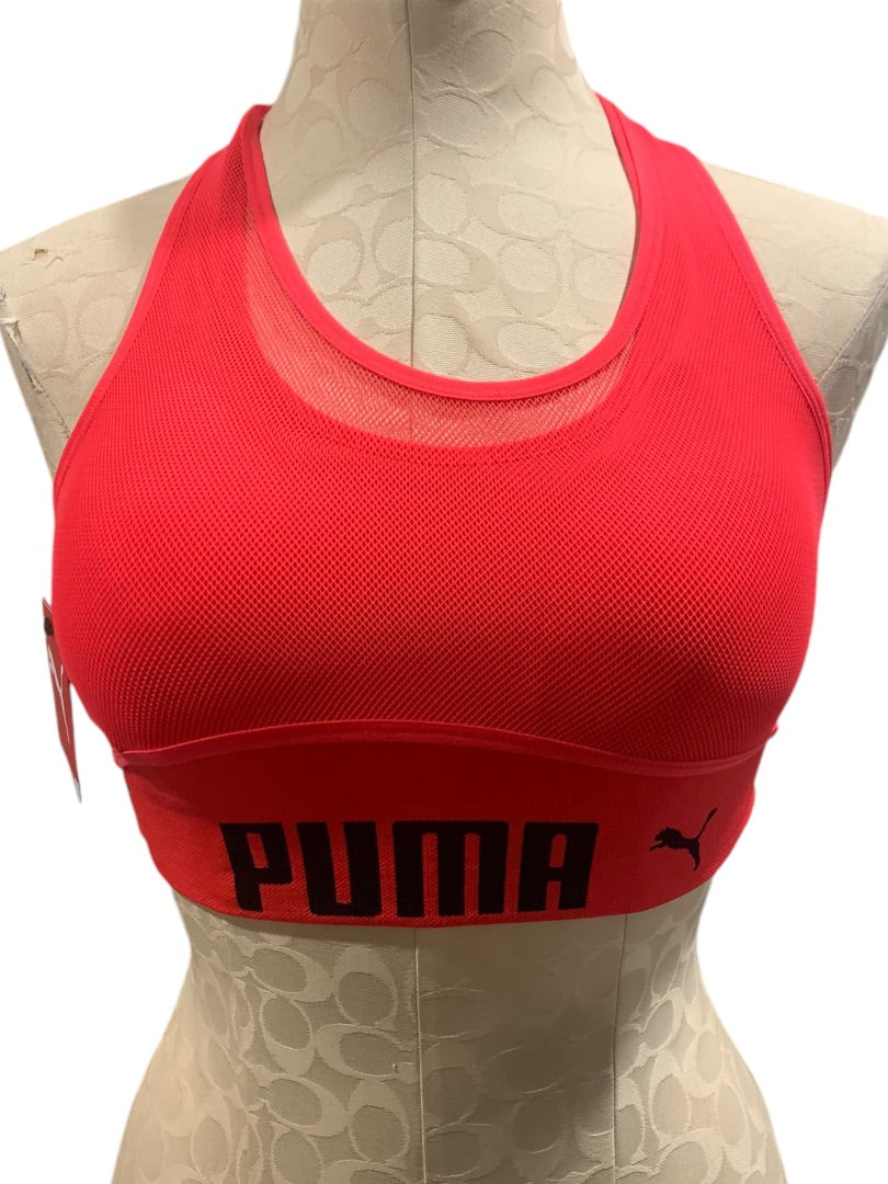 Large Puma Womens New Drycell Sports Bra Activewear Low Support Seamless