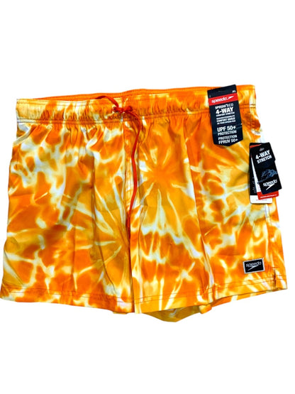 XL Speedo Mens New Swim Trunks Oriole Orange UPF 50+ Protection