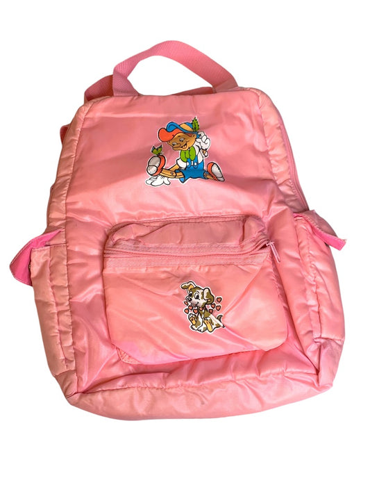 Imaginings 3 Vintage 1983 Kids Pink Backpack Puppy