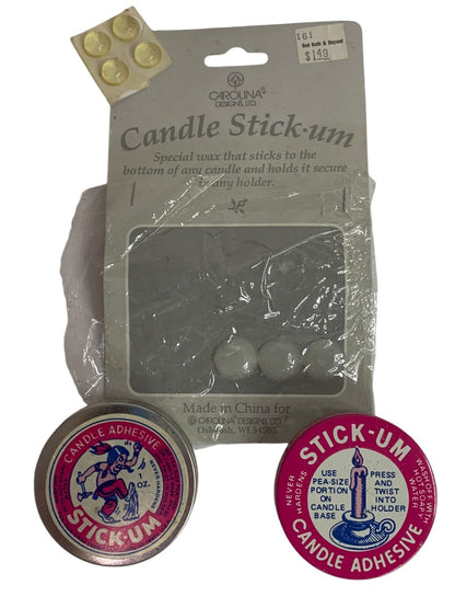 Candle Stick-um Adhesive Assorted Tins Wax