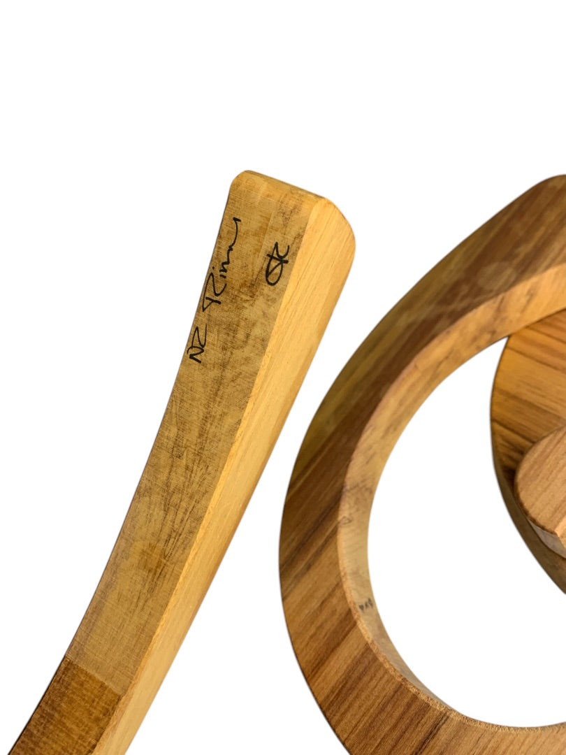 Rimu Timber New Zealand Signed Coil Trivet 3 Pieces 9 Inches Māori  Loop