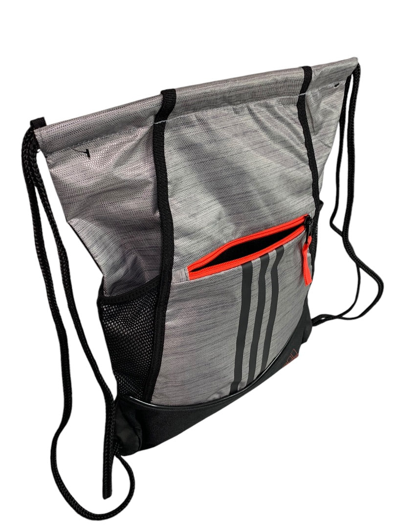 Adidas New Alliance 2 Sackpack Drawstring Backpack Gray Red