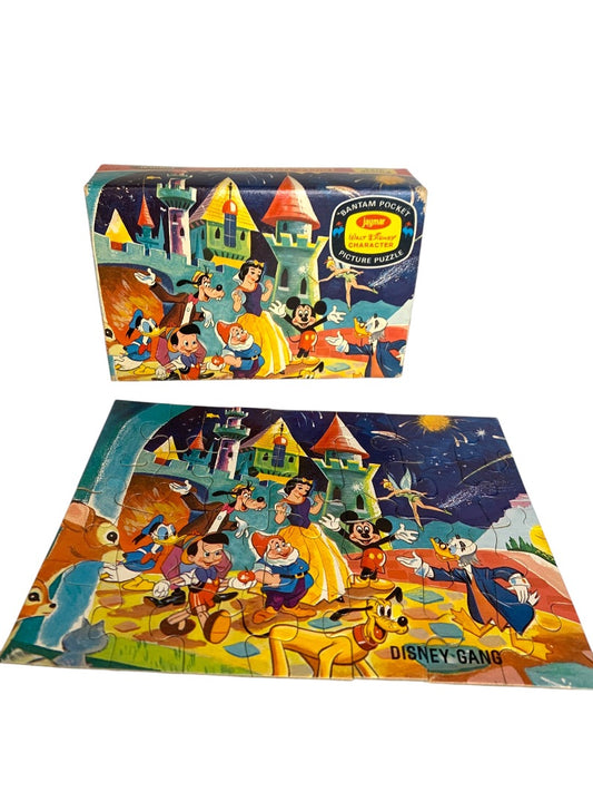 1967 The Disney Gang Characters Puzzle Jaymar Bantam Pocket 8741