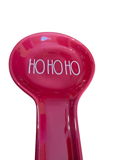 Rae Dunn Artisan Collection Magenta Spoon Rest Ceramic Red