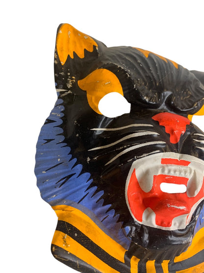 1960s Ben Cooper Halloween Mask Flashy the Cat #28 Cracked