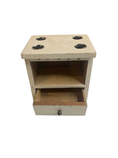 Vintage Wooden Miniature Dollhouse 1:12 Kitchen Farmhouse Set