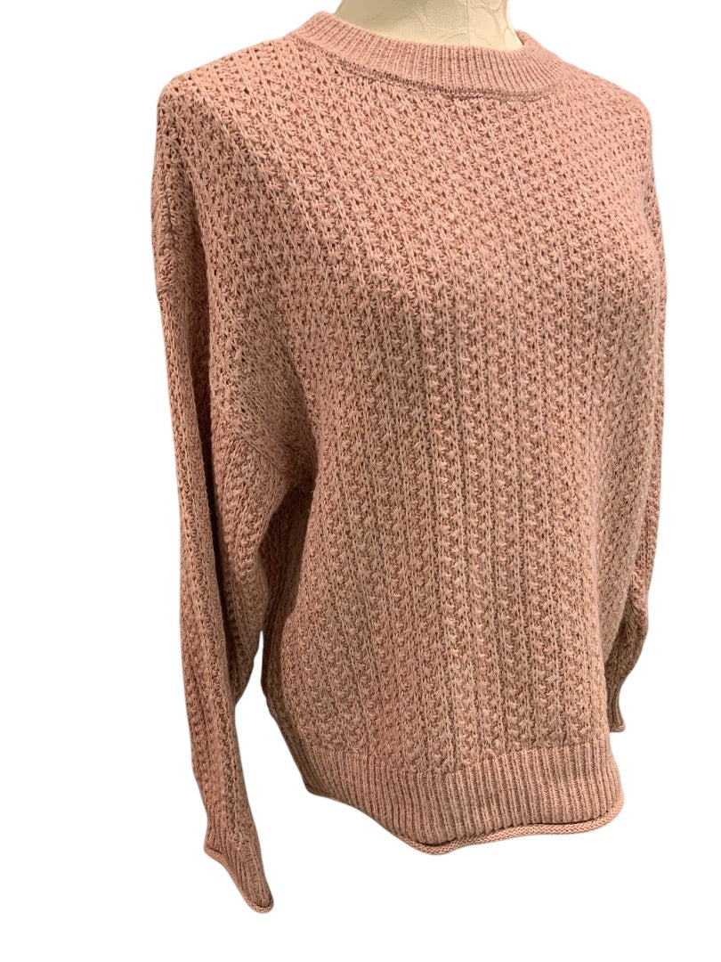 Small Universal Thread Womens Sweater Knit Pullover Dusty Rose Pink