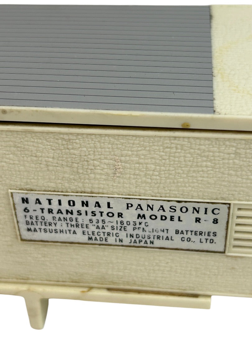 Vintage National Panasonic Model R-8 6 Mini Console AM Radio Salvage For Parts