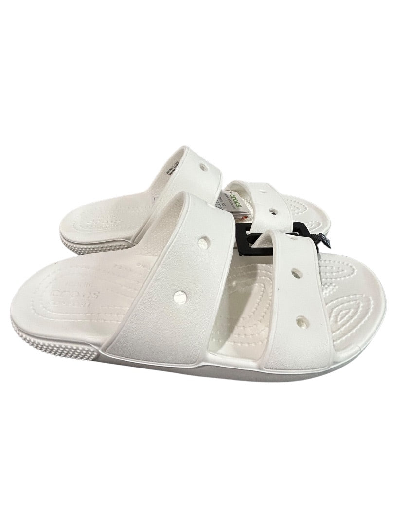 Size 6 Crocs Womens New White Classic Crocs Sandal Slides