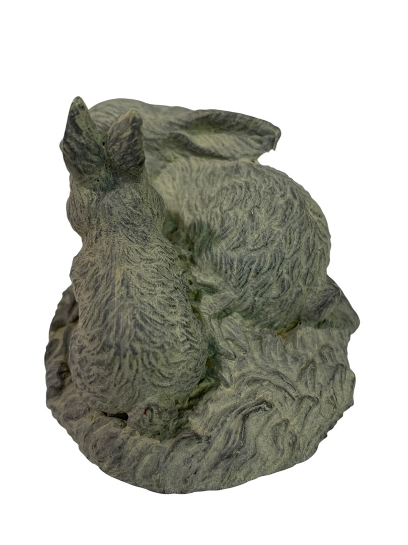 Henri Studio Rabbit Bunnies Figurine 2.5 Inch High PG1109G Cast Stone