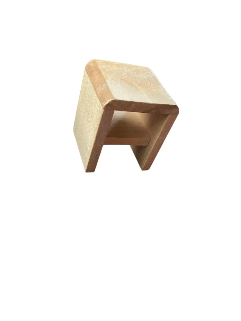 Unfinished Wooden Dollhouse Miniature Nightstand 1:12 Scale Bedroom