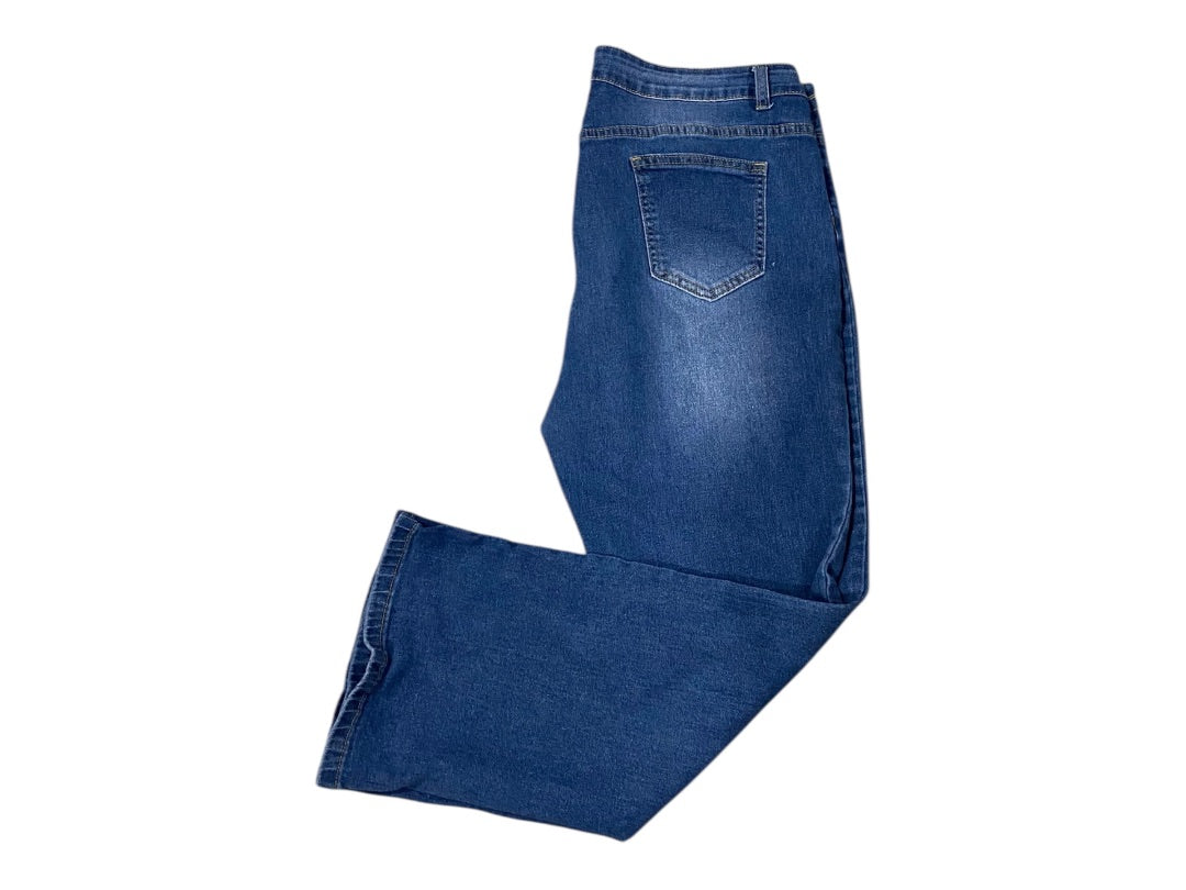 XXL Nova Blue Womens Straight Leg Jeans Stretch 28 Inch