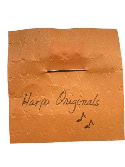 Harpo Originals Beaded Safety Pin Brooch Red Yellow Maple Leaf